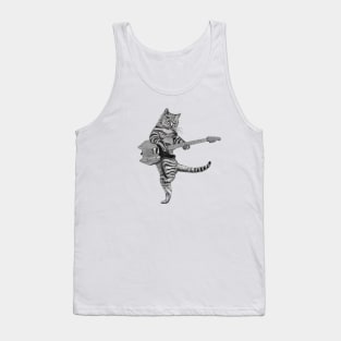 Buskers the Guitar Cat Tank Top